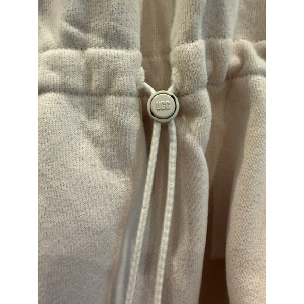 UGG Anisha French Terry Drawstring Waist Pocket Dress Small Cream Beige - Picture 8 of 13
